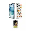 ieg™ iPhone 14 Pro Kılıf Kozmos Doku - Siyah Buffer Cam Ekran Koruyucu
