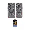 ieg™ iPhone 14 Pro Kılıf Nova Doku Koleksiyonu - Siyah Buffer Hayalet Cam Ekran Koruyucu