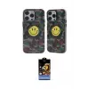 ieg™ iPhone 14 Pro Kılıf Nova Doku Koleksiyonu - Siyah Buffer Hayalet Cam Ekran Koruyucu
