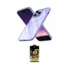ieg™ iPhone 14 Pro Kılıf Nova Işık Serisi - Siyah Buffer Cam Ekran Koruyucu