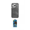 ieg™ iPhone 14 Pro Kılıf Siluet Form Serisi - Siyah 18D Cam Ekran Koruyucu