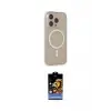 ieg™ iPhone 14 Pro Kılıf Siluet Işık Koleksiyonu - Siyah Buffer Hayalet Cam Ekran Koruyucu