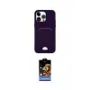 ieg™ iPhone 14 Pro Kılıf Vadi Çizgi Prime - Siyah Buffer Hayalet Cam Ekran Koruyucu