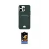 ieg™ iPhone 14 Pro Kılıf Vadi Çizgi Prime - Siyah Buffer Hayalet Cam Ekran Koruyucu
