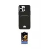 ieg™ iPhone 14 Pro Kılıf Vadi Çizgi Prime - Siyah Buffer Hayalet Cam Ekran Koruyucu