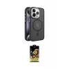 ieg™ iPhone 14 Pro Kılıf Yörünge Klasik - Siyah Buffer Cam Ekran Koruyucu