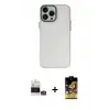 ieg™ iPhone 14 Pro Max Kılıf Ahenk Çizgi Prime - Siyah Buffer Cam Ekran Koruyucu + Bilvis Titan Kamera Lens - GS