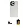 ieg™ iPhone 14 Pro Max Kılıf Ahenk Çizgi Prime - Siyah Buffer Cam Ekran Koruyucu + Bilvis Titan Kamera Lens - SH