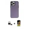ieg™ iPhone 14 Pro Max Kılıf Ahenk Çizgi Prime - Siyah Buffer Cam Ekran Koruyucu + Bilvis Titan Kamera Lens - GS