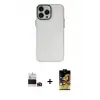 ieg™ iPhone 14 Pro Max Kılıf Ahenk Çizgi Prime - Siyah Buffer Cam Ekran Koruyucu + Bilvis Titan Kamera Lens - DNMR