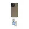 ieg™ iPhone 14 Pro Max Kılıf Ahenk Çizgi Serisi - Şeffaf Royal Nano Ekran Koruyucu