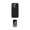 ieg™ iPhone 14 Pro Max Kılıf Ahenk Form Serisi - Siyah Buffer Hayalet Cam Ekran Koruyucu