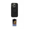 ieg™ iPhone 14 Pro Max Kılıf Ahenk Form Serisi - Siyah Buffer Hayalet Cam Ekran Koruyucu