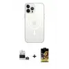ieg™ iPhone 14 Pro Max Kılıf Ahenk Yansıma Prime - Siyah Buffer Cam Ekran Koruyucu + Bilvis Titan Kamera Lens - GD
