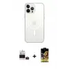 ieg™ iPhone 14 Pro Max Kılıf Ahenk Yansıma Prime - Siyah Buffer Cam Ekran Koruyucu + Bilvis Titan Kamera Lens - DNMR