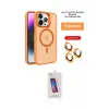 ieg™ iPhone 14 Pro Max Kılıf Akış Form - Siyah Joko 5D Cam