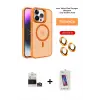 ieg™ iPhone 14 Pro Max Kılıf Akış Form - Siyah Joko 5D Cam + Bilvis Titan Kamera Lens - GS
