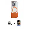 ieg™ iPhone 14 Pro Max Kılıf Çekirdek Asil Özel Seri - Siyah Buffer Hayalet Cam Ekran Koruyucu + Bilvis Titan Kamera Lens - DNMR