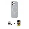 ieg™ iPhone 14 Pro Max Kılıf Çekirdek Modern Prime - Siyah Buffer Cam Ekran Koruyucu + Bilvis Titan Kamera Lens - SH