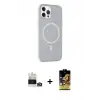 ieg™ iPhone 14 Pro Max Kılıf Çekirdek Modern Prime - Siyah Buffer Cam Ekran Koruyucu + Bilvis Titan Kamera Lens - GD