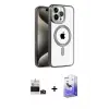 ieg™ iPhone 14 Pro Max Kılıf Eksen Form Koleksiyonu - Siyah Bilvis 5in1 5D Magic Hayalet Cam Ekran Koruyucu + Bilvis Titan Kamera Lens - DNMR