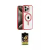 ieg™ iPhone 14 Pro Max Kılıf Eksen Form Koleksiyonu - Siyah Buffer Cam Ekran Koruyucu