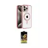 ieg™ iPhone 14 Pro Max Kılıf Eksen Form Koleksiyonu - Siyah Buffer Cam Ekran Koruyucu