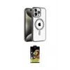 ieg™ iPhone 14 Pro Max Kılıf Eksen Form Koleksiyonu - Siyah Buffer Cam Ekran Koruyucu