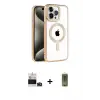 ieg™ iPhone 14 Pro Max Kılıf Eksen Form Koleksiyonu - Siyah Joko Magic 5D Hayalet Cam + Bilvis Titan Kamera Lens - DNMR