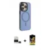 ieg™ iPhone 14 Pro Max Kılıf Eksen Işık Prime - Siyah Buffer Cam Ekran Koruyucu + Bilvis Titan Kamera Lens - GD
