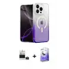 ieg™ iPhone 14 Pro Max Kılıf Eksen Minimal Özel Seri - Siyah Bilvis 5in1 5D Magic Hayalet Cam Ekran Koruyucu + Bilvis Titan Kamera Lens - DNMR