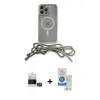 ieg™ iPhone 14 Pro Max Kılıf Eksen Özel Seri - Şeffaf Royal Nano Ekran Koruyucu + Bilvis Titan Kamera Lens - GS