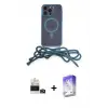 ieg™ iPhone 14 Pro Max Kılıf Eksen Özel Seri - Siyah Bilvis 5in1 3D Magic Cam Ekran Koruyucu + Bilvis Titan Kamera Lens - GD