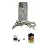 ieg™ iPhone 14 Pro Max Kılıf Eksen Özel Seri - Siyah Buffer Cam Ekran Koruyucu + Bilvis Titan Kamera Lens - DNMR