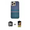 ieg™ iPhone 14 Pro Max Kılıf Eksen Prime - Siyah Buffer Cam Ekran Koruyucu + PVD Metal Kamera Lens - TU