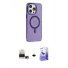 ieg™ iPhone 14 Pro Max Kılıf Kıvılcım Asil Özel Seri - Siyah Bilvis 5in1 5D Magic Hayalet Cam Ekran Koruyucu + Bilvis Titan Kamera Lens - SH