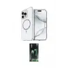 ieg™ iPhone 14 Pro Max Kılıf Kıvılcım Form Prime - Siyah 360 Mat Full Body Arka Koruyucu