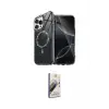 ieg™ iPhone 14 Pro Max Kılıf Kıvılcım Form Prime - Siyah Bilvis 3D Mat Cam Ekran Koruyucu