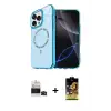 ieg™ iPhone 14 Pro Max Kılıf Kıvılcım Form Prime - Siyah Buffer Cam Ekran Koruyucu + Bilvis Titan Kamera Lens - SH