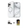 ieg™ iPhone 14 Pro Max Kılıf Kıvılcım Form Prime - Siyah Buffer Cam Ekran Koruyucu + Bilvis Titan Kamera Lens - SH