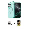 ieg™ iPhone 14 Pro Max Kılıf Kıvılcım Form Prime - Siyah Buffer Cam Ekran Koruyucu + Bilvis Titan Kamera Lens - GD