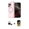ieg™ iPhone 14 Pro Max Kılıf Kıvılcım Form Prime - Siyah Buffer Cam Ekran Koruyucu + Bilvis Titan Kamera Lens - SH