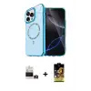 ieg™ iPhone 14 Pro Max Kılıf Kıvılcım Form Prime - Siyah Buffer Cam Ekran Koruyucu + Bilvis Titan Kamera Lens - GD