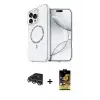 ieg™ iPhone 14 Pro Max Kılıf Kıvılcım Form Prime - Siyah Buffer Cam Ekran Koruyucu + Raze Metal Kamera Lens - GS