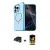 ieg™ iPhone 14 Pro Max Kılıf Kıvılcım Form Prime - Siyah Buffer Cam Ekran Koruyucu + Raze Metal Kamera Lens - GD