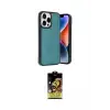 ieg™ iPhone 14 Pro Max Kılıf Kıvılcım Işık Serisi - Siyah Buffer Cam Ekran Koruyucu