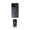 ieg™ iPhone 14 Pro Max Kılıf Kozmos Çizgi Prime - Şeffaf 360 Full Body Arka Koruyucu