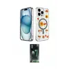 ieg™ iPhone 14 Pro Max Kılıf Kozmos Doku - Şeffaf 360 Full Body Arka Koruyucu