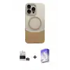 ieg™ iPhone 14 Pro Max Kılıf Kozmos Form Özel Seri - Siyah Bilvis 5in1 3D Magic Cam Ekran Koruyucu + Bilvis Titan Kamera Lens - GD