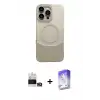 ieg™ iPhone 14 Pro Max Kılıf Kozmos Form Özel Seri - Siyah Bilvis 5in1 3D Magic Cam Ekran Koruyucu + Bilvis Titan Kamera Lens - GD